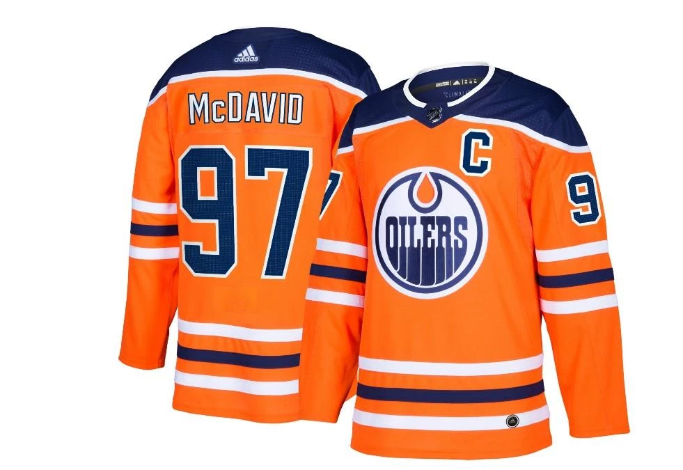 ADIDAS NHL AUTHENTIC OILERS MCDAVID #97 HOME PRO JERSEY Hockey