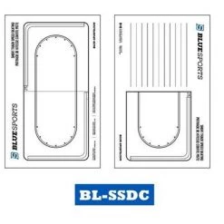 Blue Sports Deluxe Coaches Clipboard 10" X 16"