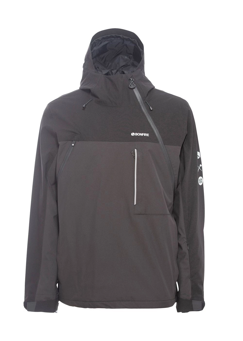 Bonfire Beta Stretch Men'S Ski / Snowboard Pullover Anorak Jacket