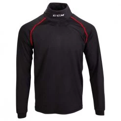 CCM Senior Compression Long Sleeve Shirt W/Integrated Neck Protection Hockey