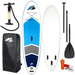 F2 Team 10' 5" Inflatable Stand Up Paddle Board (SUP) WHITE/BLUE KIT