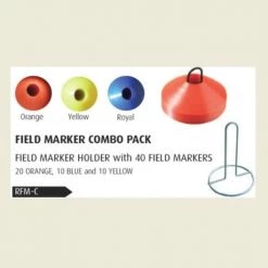 Sports Replay - Sports Excellence Field Marker Combo Pack - Holder With 40 Multi Colour 40 Pack Multi