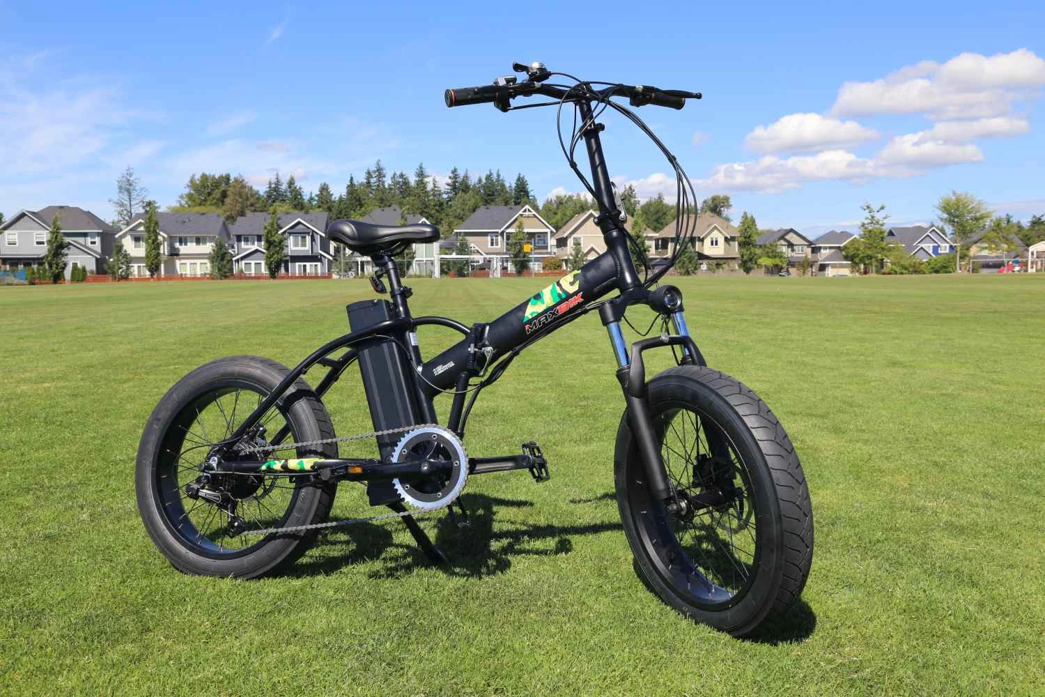 Bicycles Maxbik Mx-17 Folding Electric Bike 20" Wheels 350 Watt Black