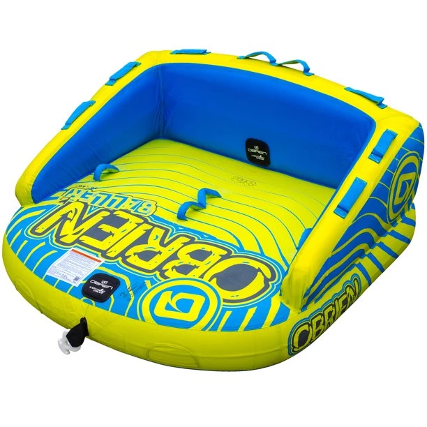 Sports Replay - Sports Excellence Obrien Baller St 2 Inflatable Tube 2 Person Ylw/Blu Water Sports