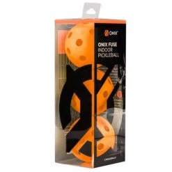 Racket Sports Onix Fuse Indoor Pickleball Balls (3 Pack) Orange