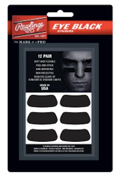 Rawlings Eye Black Sticker Patches 12 Per Pack Baseball & Softball Accessories