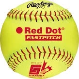Diamond Sports Rawlings Red Dot 12" Fastpitch Softball