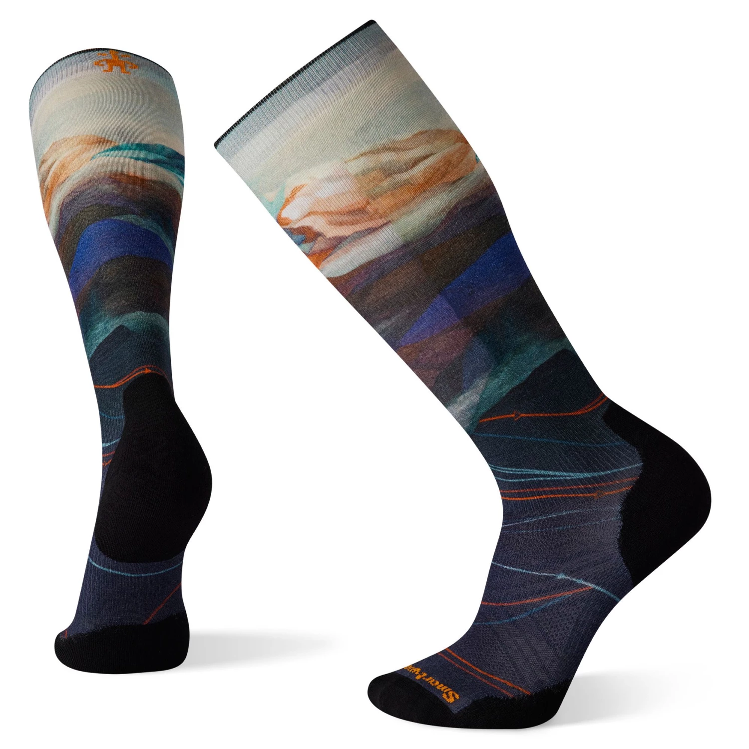 Smartwool Ski Targeted Cushion Luna Print Otc Socks Winter Apparel