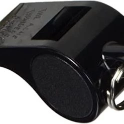 ACME Thunder Plastic Coaches Whistle W/Finger Grip - Large W558 Black Accessories Bicycles
