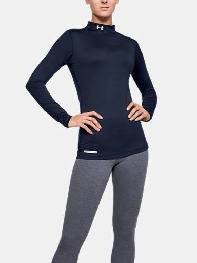 UNDER ARMOUR COLD GEAR AUTHENTIC MOCK WOMEN'S LONG SLEEVE T-SHIRT