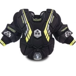 Sports Replay - Sports Excellence VAUGHN VELOCITY VE8 JUNIOR GOALIE ARM & CHEST BLK/LIME SMALL Hockey