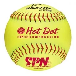Worth 11" Optic Hot Dot Softball Spn11Hdsy