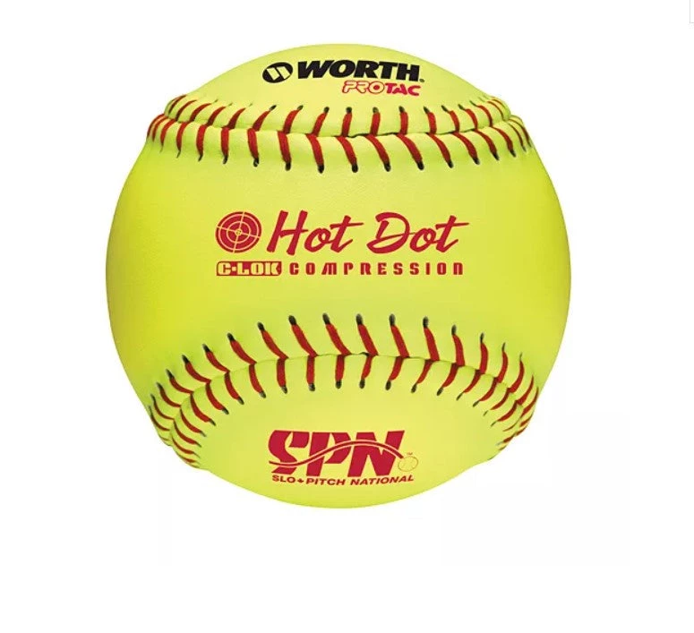 Worth 11" Optic Hot Dot Softball Spn11Hdsy